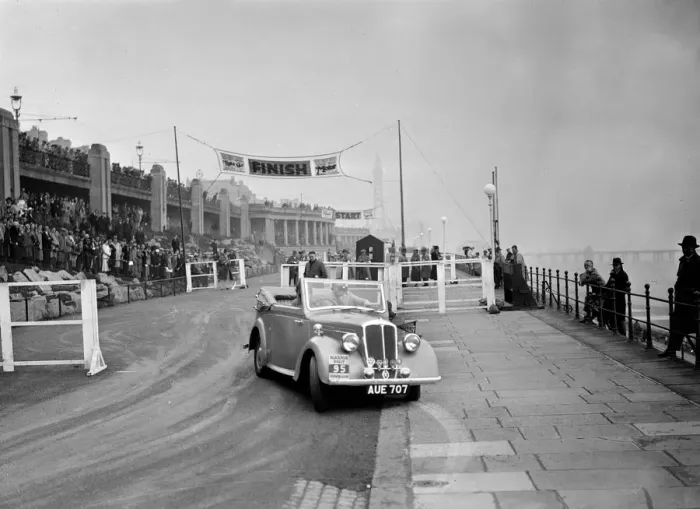 Framed Print : Standard Avon Twelve competing in the Blackpool Rally, 1936. Artist: Bill Brunell Framed Print : Standard Avon Twelve competing in the Blackpool Rally, 1936. Artist: Bill Brunell