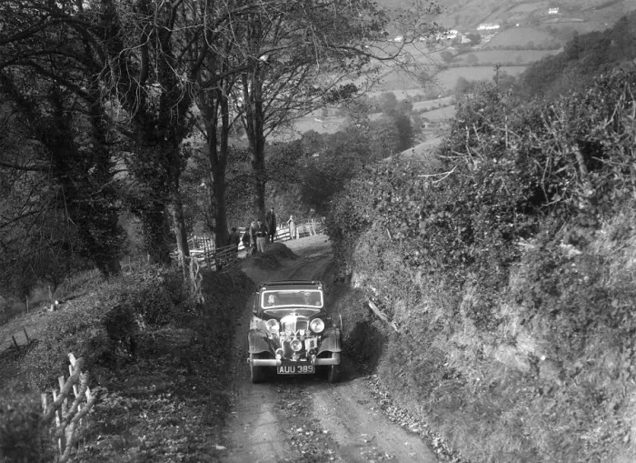 Framed Print : Standard Avon Ten taking part in a Standard Car Owners Club trial. Artist: Bill Brunell Framed Print : Standard Avon Ten taking part in a Standard Car Owners Club trial. Artist: Bill Brunell