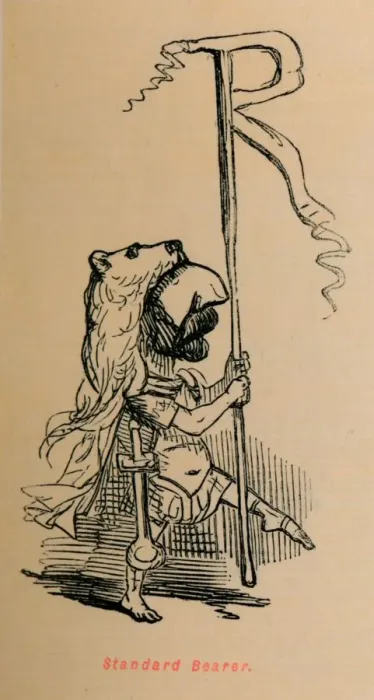 Framed Print : Standard Bearer, 1852. Artist: John Leech Framed Print : Standard Bearer, 1852. Artist: John Leech