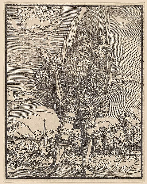 The standard bearer, c.1516-1518. Creator: Altdorfer, Albrecht (around 1480-1538)