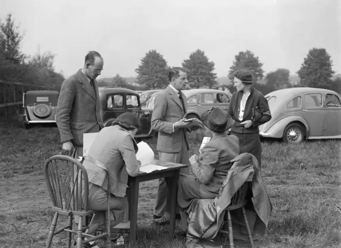 Framed Print : Standard Car Owners Club Gymkhana, 8 May 1938. Artist: Bill Brunell Framed Print : Standard Car Owners Club Gymkhana, 8 May 1938. Artist: Bill Brunell