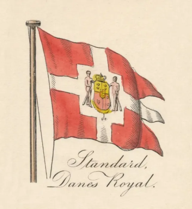 Framed Print : Standard, Danes Royal, 1838 Framed Print : Standard, Danes Royal, 1838