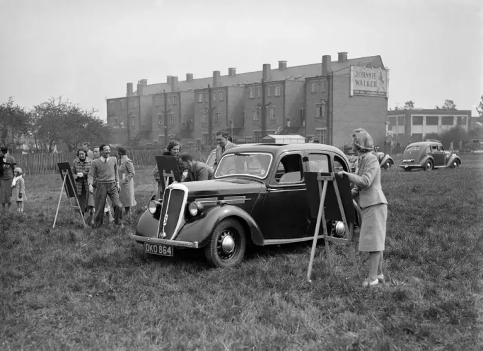 Framed Print : Standard Flying Ten at the Standard Car Owners Club Gymkhana, 8 May 1938. Artist: Bill Brunell Framed Print : Standard Flying Ten at the Standard Car Owners Club Gymkhana, 8 May 1938. Artist: Bill Brunell