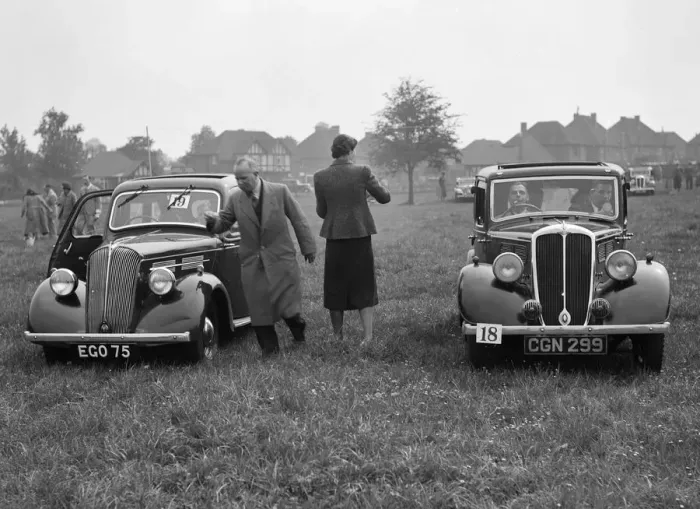 Framed Print : Standard Flying Ten and Standard Ten at the Standard Car Owners Club Gymkhana, 8 May 1938 Framed Print : Standard Flying Ten and Standard Ten at the Standard Car Owners Club Gymkhana, 8 May 1938