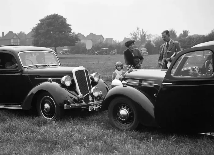 Framed Print : Two Standard Flying Twelves at the Standard Car Owners Club Gymkhana, 8 May 1938 Framed Print : Two Standard Flying Twelves at the Standard Car Owners Club Gymkhana, 8 May 1938