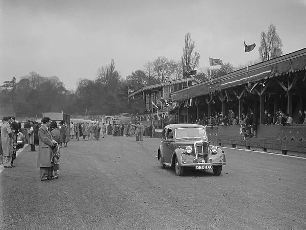 Standard saloon at a race meeting at Crystal Palace, London, 1939. Artist: Bill Brunell