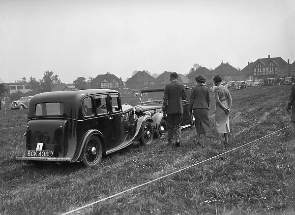 Standard Nine and Standard Flying Twelve at the Standard Car Owners Club Gymkhana, 8 May 1938