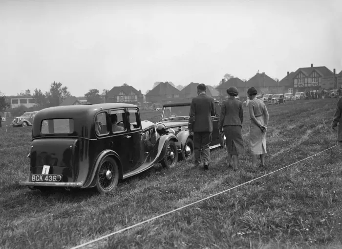 Framed Print : Standard Nine and Standard Flying Twelve at the Standard Car Owners Club Gymkhana, 8 May 1938 Framed Print : Standard Nine and Standard Flying Twelve at the Standard Car Owners Club Gymkhana, 8 May 1938