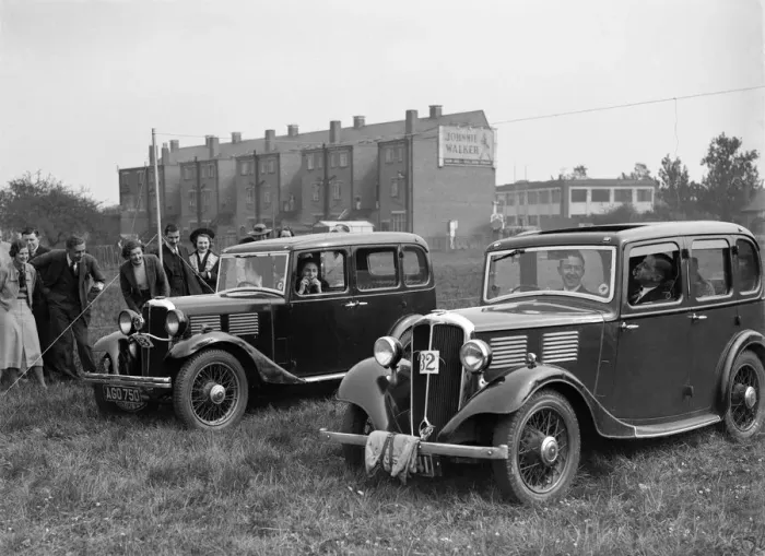 Framed Print : Standard Nine and Standard Twelve at the Standard Car Owners Club Gymkhana, 8 May 1938 Framed Print : Standard Nine and Standard Twelve at the Standard Car Owners Club Gymkhana, 8 May 1938