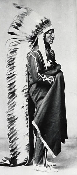Standing Bear, Chief of the Dakota Sioux, North American Plains Indians, c1885-c1890