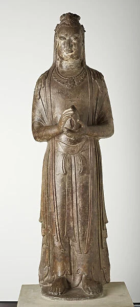 Standing Bodhisattva, Northern Qi dynasty, 550-577. Creator: Unknown