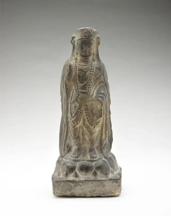 Framed Print : Standing bodhisattva, Period of Division, 550-577. Creator: Unknown Framed Print : Standing bodhisattva, Period of Division, 550-577. Creator: Unknown