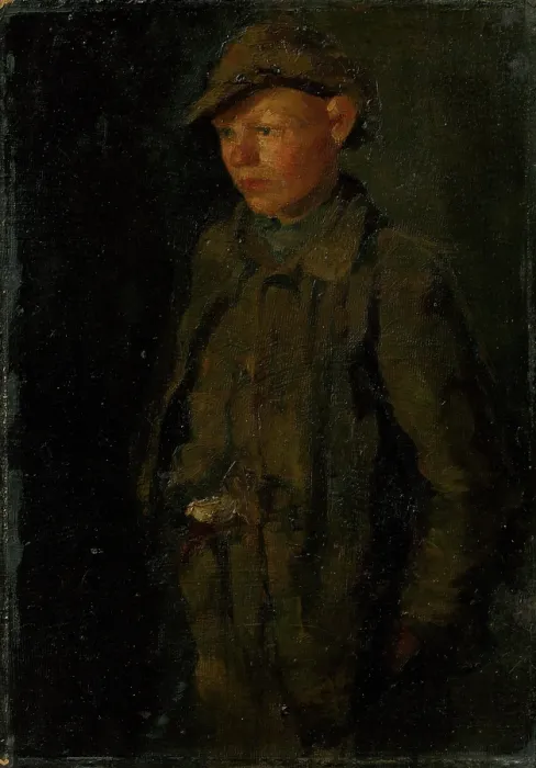 Framed Print : Standing Boy, 1889-1892. Creator: Ladislav Mednyanszky Framed Print : Standing Boy, 1889-1892. Creator: Ladislav Mednyanszky