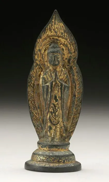 Framed Print : Standing Buddha, 9th-early 10th century. Creator: Unknown Framed Print : Standing Buddha, 9th-early 10th century. Creator: Unknown