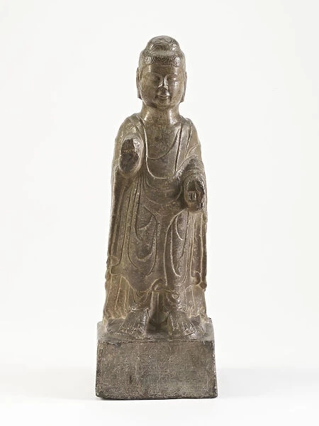 Standing Buddha, Period of Division, possibly 555. Creator: Unknown