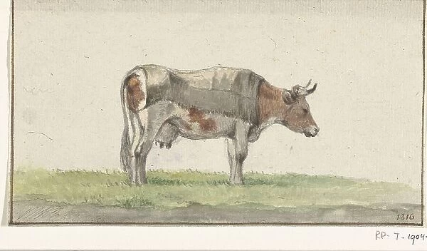 Standing cow, to the right, 1816. Creator: Jean Bernard