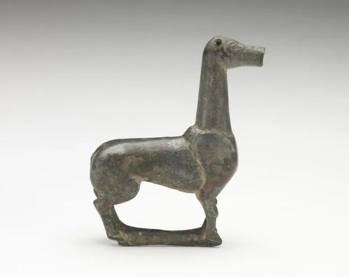 Framed Print : A standing deer, Han dynasty, 206 BCE-220 CE. Creator: Unknown Framed Print : A standing deer, Han dynasty, 206 BCE-220 CE. Creator: Unknown