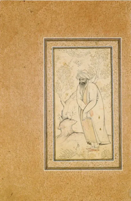 Framed Print : A Standing Dervish. Artist: Muhammad Muhsin (active Mid of 17th cen. ) Framed Print : A Standing Dervish. Artist: Muhammad Muhsin (active Mid of 17th cen. )