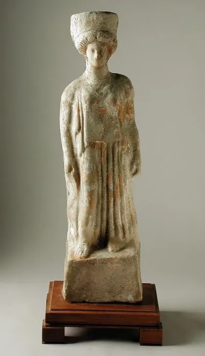 Framed Print : Standing Female, 5th century BC. Creator: Unknown Framed Print : Standing Female, 5th century BC. Creator: Unknown