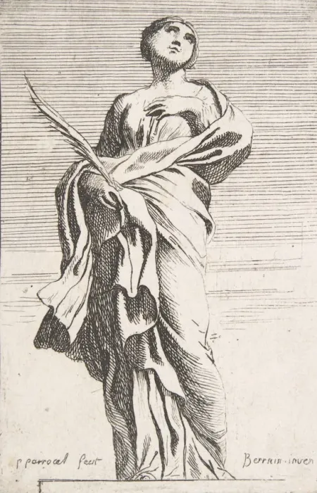 Framed Print : Standing Female Figure, ca. 1739-40. ca. 1739-40. Creator: Pierre Ignace Parrocel Framed Print : Standing Female Figure, ca. 1739-40. ca. 1739-40. Creator: Pierre Ignace Parrocel