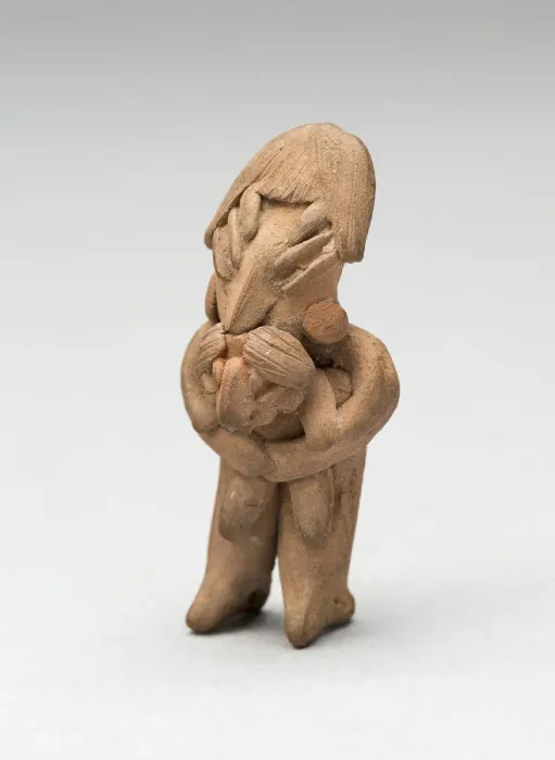 Framed Print : Standing Female Holding a Child in Her Arms, 500 B. C. / 300 B. C. Creator: Unknown Framed Print : Standing Female Holding a Child in Her Arms, 500 B. C. / 300 B. C. Creator: Unknown