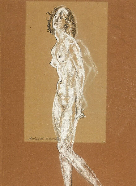 Standing Female Nude, 1882 / 93. Creator: Arthur Davies