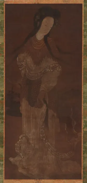 Framed Print : Standing Figure of a Female Immortal, Ming dynasty, 16th-17th century. Creator: Unknown Framed Print : Standing Figure of a Female Immortal, Ming dynasty, 16th-17th century. Creator: Unknown