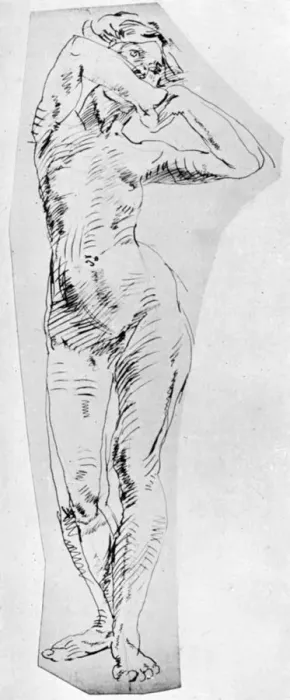 Framed Print : Standing figure of a girl, 1926. Artist: Frances Jennings Framed Print : Standing figure of a girl, 1926. Artist: Frances Jennings