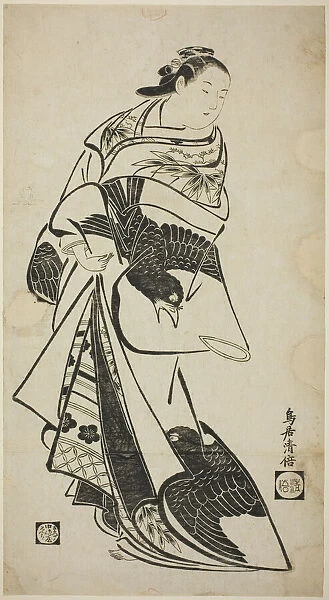 Standing Figure of a Woman, c. 1715. Creator: Torii Kiyomasu I