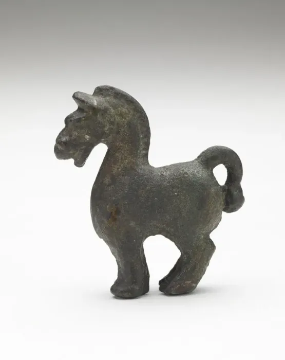 Framed Print : Standing horse, Han dynasty, possibly 1st-2nd century. Creator: Unknown Framed Print : Standing horse, Han dynasty, possibly 1st-2nd century. Creator: Unknown