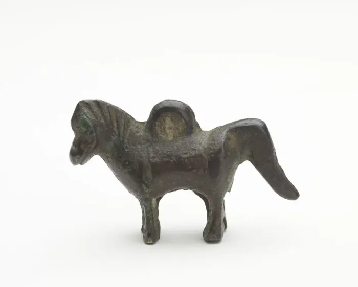 Framed Print : Standing horse, Period of Division, 220-589. Creator: Unknown Framed Print : Standing horse, Period of Division, 220-589. Creator: Unknown