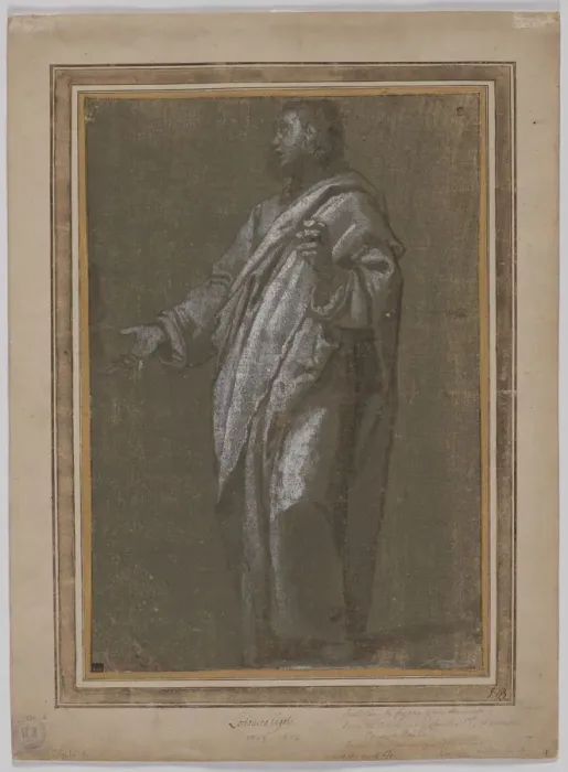 Framed Print : Standing Male Figure, c. 1610 / 13. Creator: Ludovico Cardi Cigoli (Italian, 1559-1613) Framed Print : Standing Male Figure, c. 1610 / 13. Creator: Ludovico Cardi Cigoli (Italian, 1559-1613)