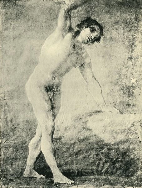 Standing male nude, 1789, (1943). Creator: Francisco Goya