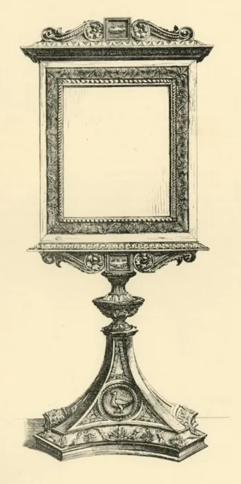 Framed Print : Standing mirror, c1510, (1881). Creator: Andrew Fingar Brophy Framed Print : Standing mirror, c1510, (1881). Creator: Andrew Fingar Brophy