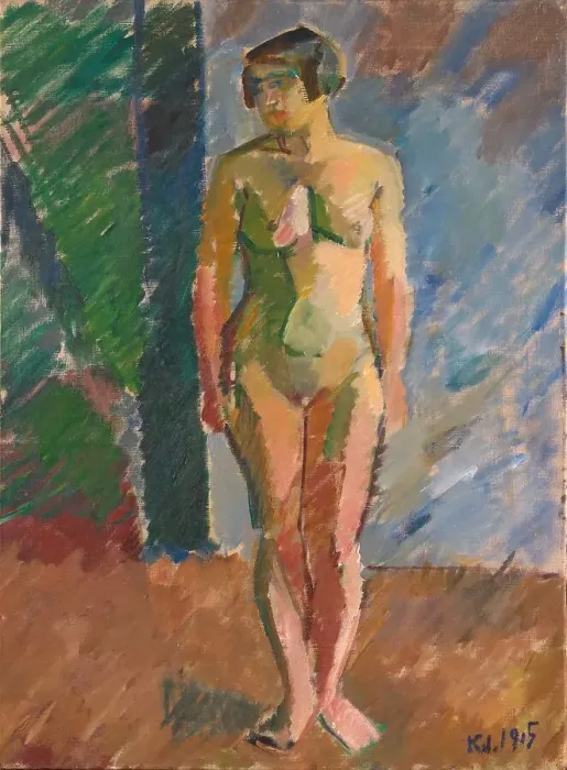 Framed Print : Standing Model, 1915. Creator: Karl Isakson