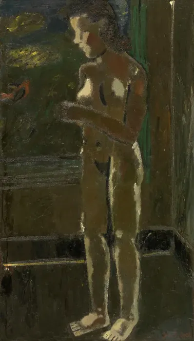 Framed Print : Standing Nude, 1935. Creator: Gustave De Smet Framed Print : Standing Nude, 1935. Creator: Gustave De Smet