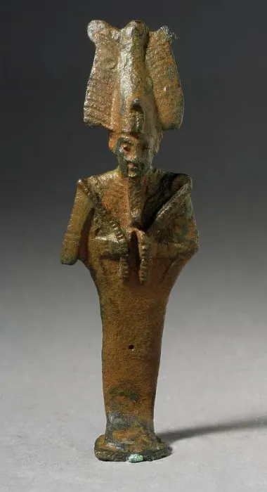 Framed Print : Standing Osiris Figure with Crook and Flail, Late Period-Roman Period (711 BCE-150 CE). Creator: Unknown Framed Print : Standing Osiris Figure with Crook and Flail, Late Period-Roman Period (711 BCE-150 CE). Creator: Unknown
