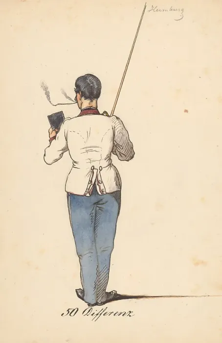 Framed Print : Standing soldier, 1850-1860. Creator: Friedrich Carl von Scheidlin Framed Print : Standing soldier, 1850-1860. Creator: Friedrich Carl von Scheidlin