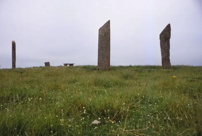 Framed Print : Standing stones of Stenness. Megalithic monument 3rd millennium BC, Orkney, 20th century. Artist: CM Dixon Framed Print : Standing stones of Stenness. Megalithic monument 3rd millennium BC, Orkney, 20th century. Artist: CM Dixon