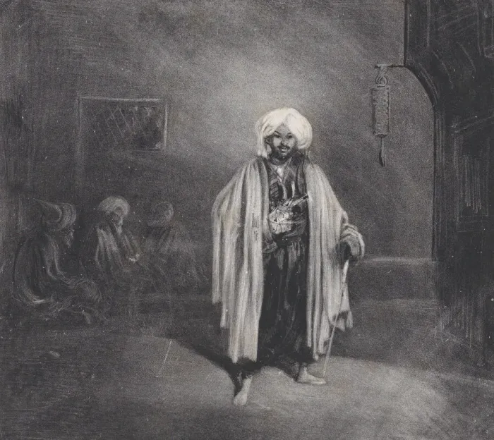 Framed Print : Standing Turk, 1831. Creator: Alexandre Gabriel Decamps Framed Print : Standing Turk, 1831. Creator: Alexandre Gabriel Decamps