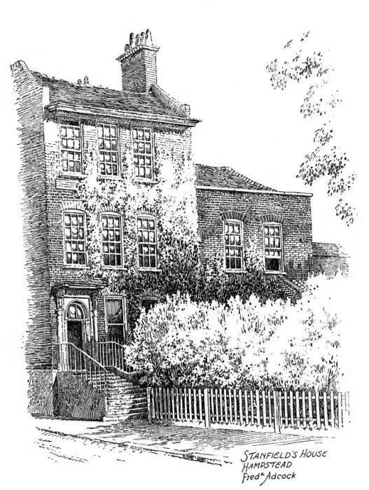 Framed Print : Stanfield House, Hampstead, London, 1912. Artist: Frederick Adcock