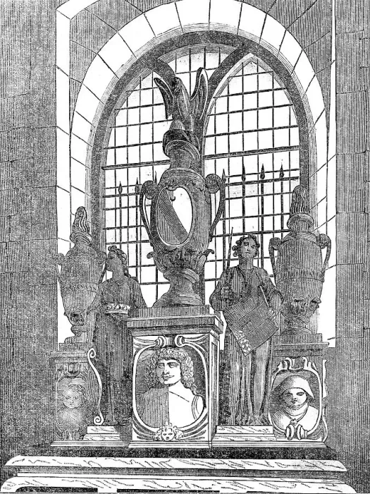 Framed Print : The Stanley Monument in Chelsea Old Church, restored by the Earl of Derby in 1858, (1858). Creator: Unknown Framed Print : The Stanley Monument in Chelsea Old Church, restored by the Earl of Derby in 1858, (1858). Creator: Unknown