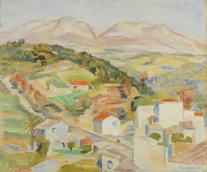 Framed Print : St.Anne, Provence, 1923. Creator: Birger Simonsson Framed Print : St.Anne, Provence, 1923. Creator: Birger Simonsson