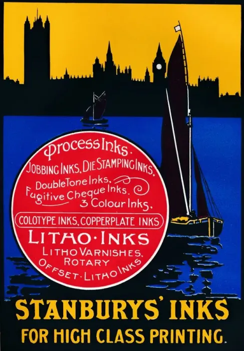 Framed Print : Stansburys Inks for High Class Painting, 1910 Framed Print : Stansburys Inks for High Class Painting, 1910