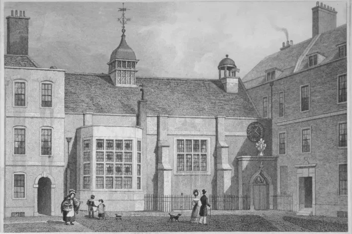 Framed Print : Staple Inn, City of London, 1800. Artist: WH Bond Framed Print : Staple Inn, City of London, 1800. Artist: WH Bond