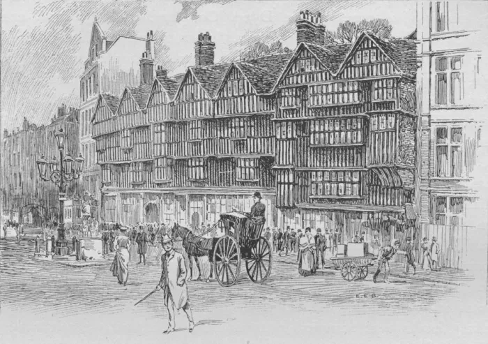Framed Print : Staple Inn, Holborn Bars, London, c1910 (1911) Framed Print : Staple Inn, Holborn Bars, London, c1910 (1911)