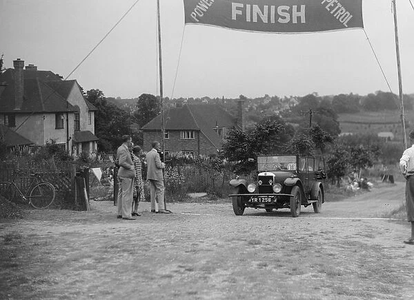 Star of AC Desch at the finish of the Middlesex County AC Hill Climb, c1930. Artist: Bill Brunell