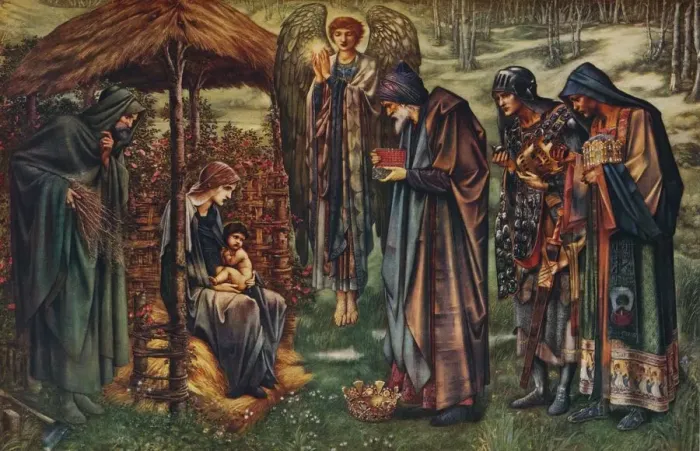 Framed Print : The Star of Bethlehem, c1887-1891 (c1940). Artist: Sir Edward Coley Burne-Jones Framed Print : The Star of Bethlehem, c1887-1891 (c1940). Artist: Sir Edward Coley Burne-Jones