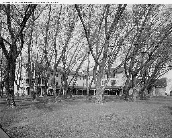 Star Island House, Ste. Claire [sic] Flats, Mich. c.between 1910 and 1920. Creator: William H. Jackson