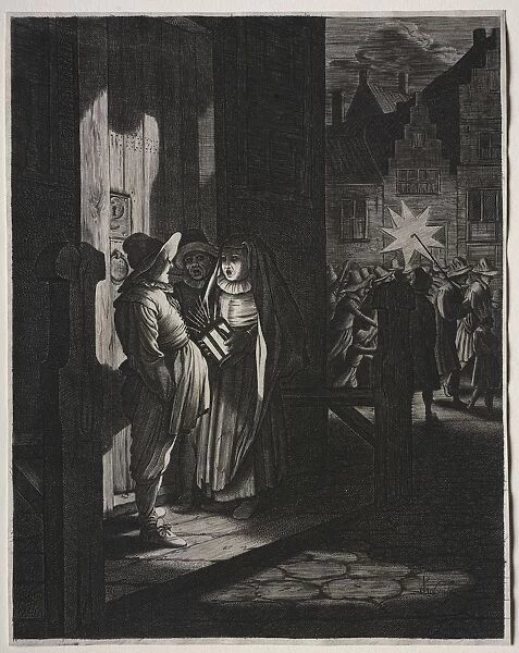 Star of Kings, A Night Piece, 1630. Creator: Jan van de Velde (Dutch, 1620-1662)